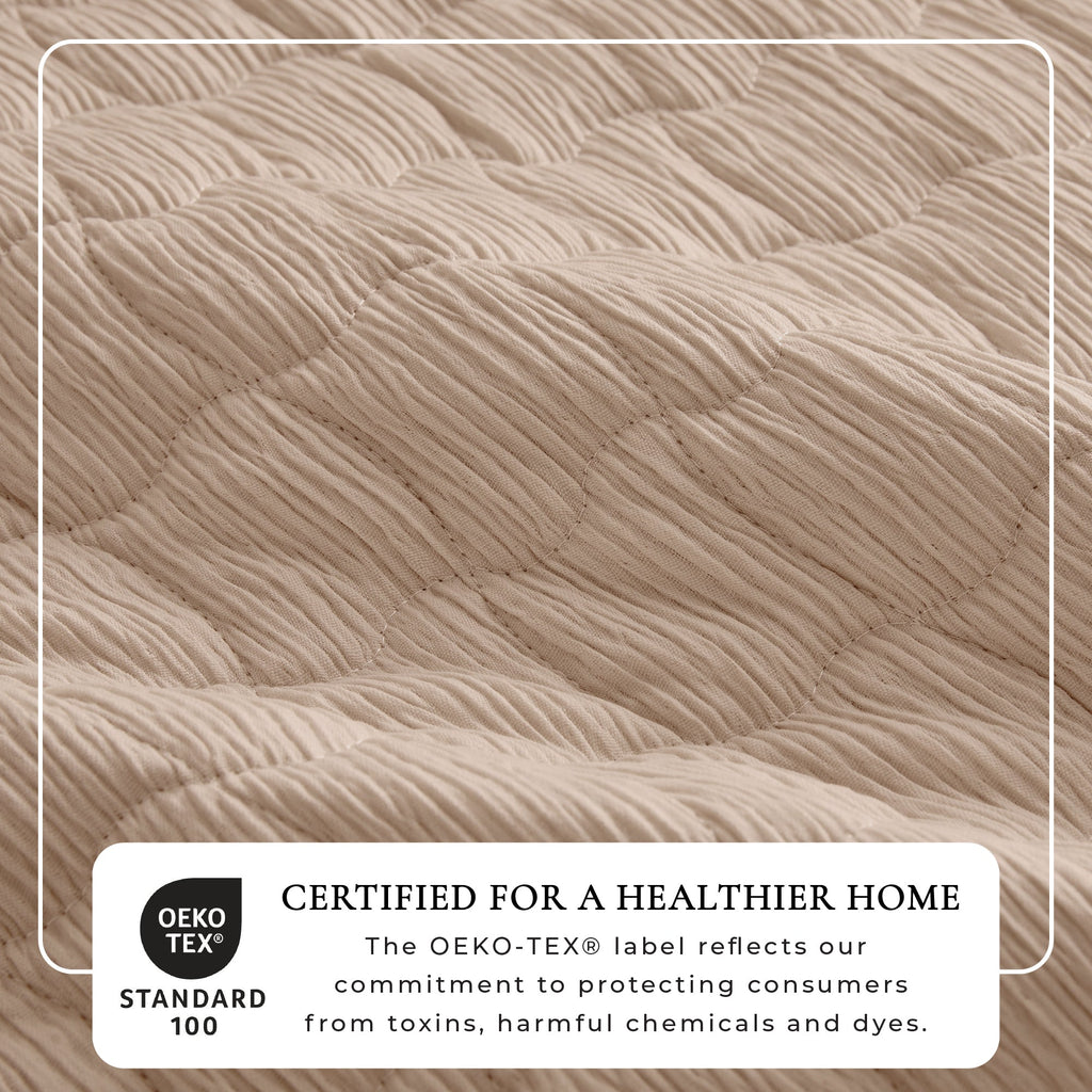 Wave Stitch Gauze Quilt Set