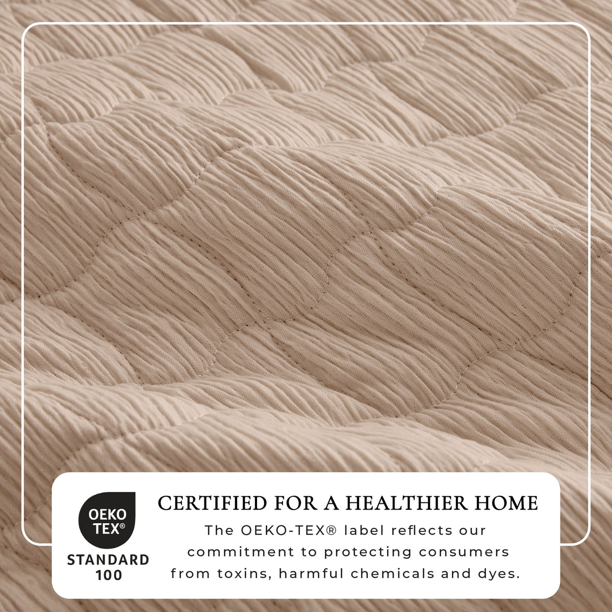 Wave Stitch Gauze Quilt Set