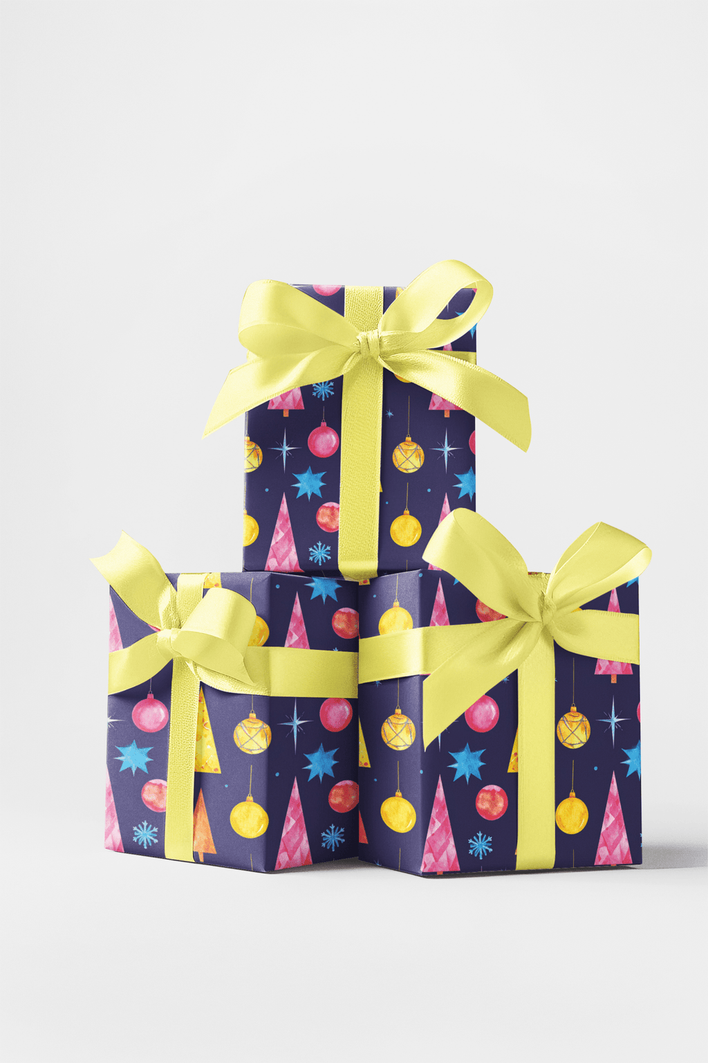 Space Age Christmas Wrapping Paper