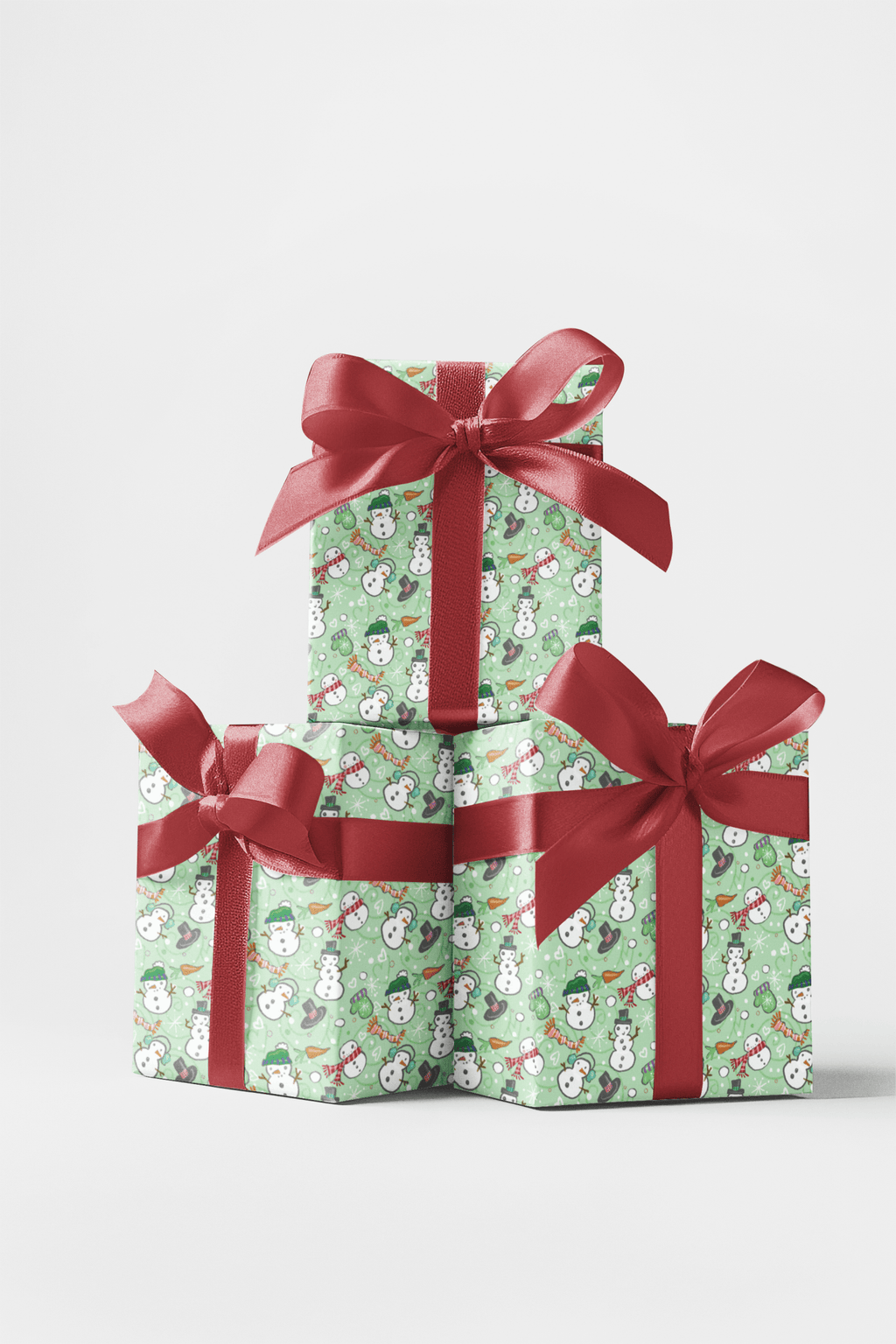 Snowmen Plentiful Wrapping Paper