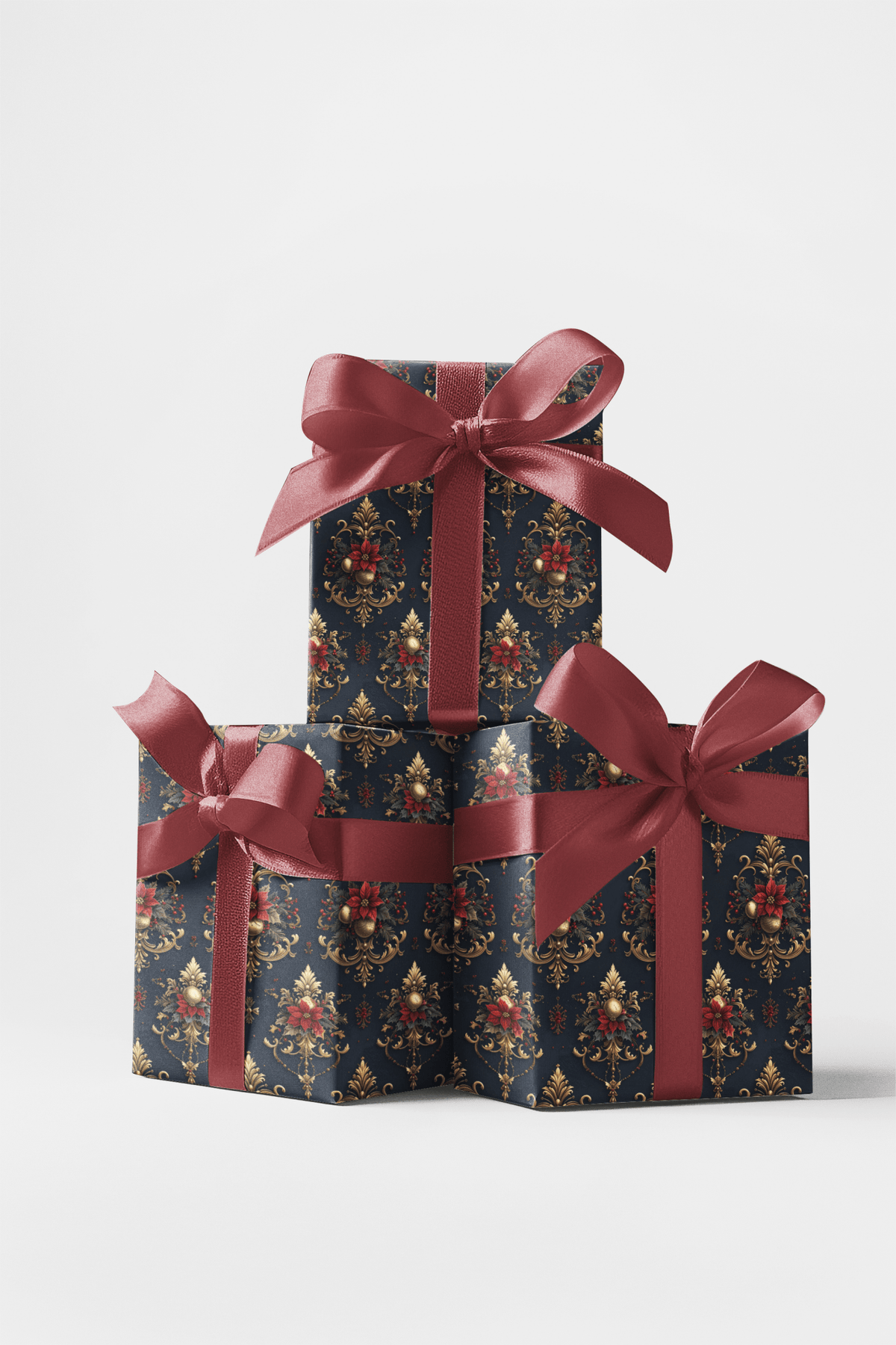 Royal Holiday Crest Wrapping Paper