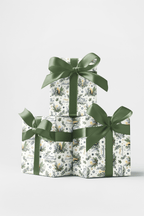 Hanukkah Herbarium Glossy Wrapping Paper