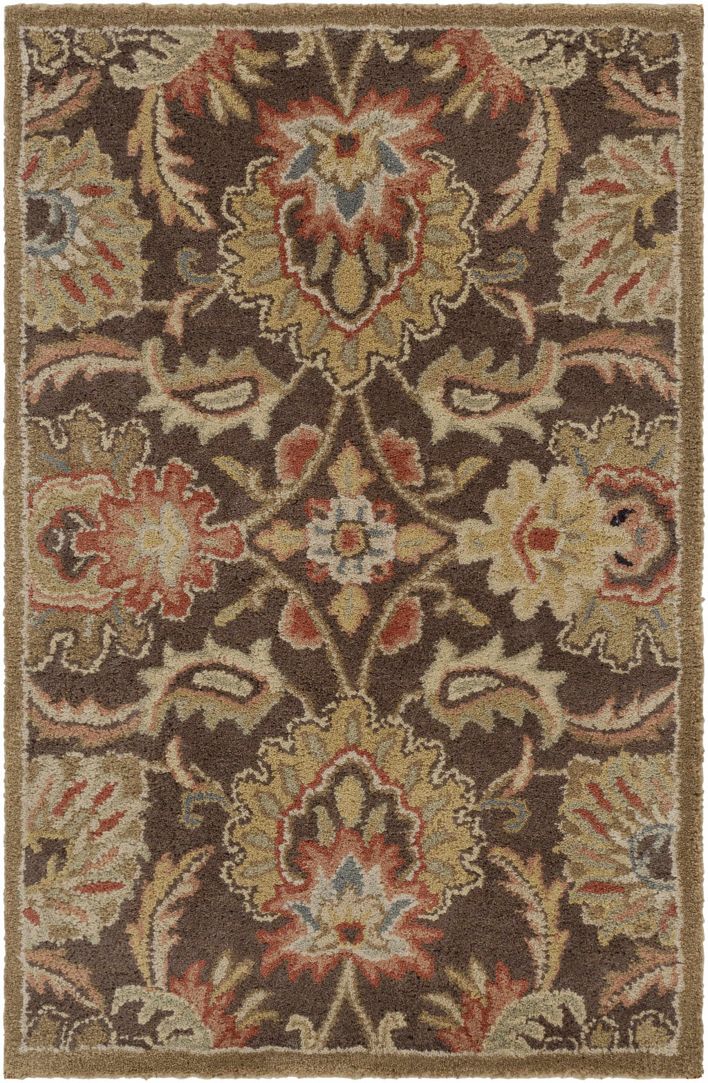 Chesterton 1028 Hand Tufted Brown Wool Rug