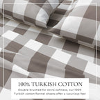 Turkish Cotton Flannel Sheet - Belle Collection