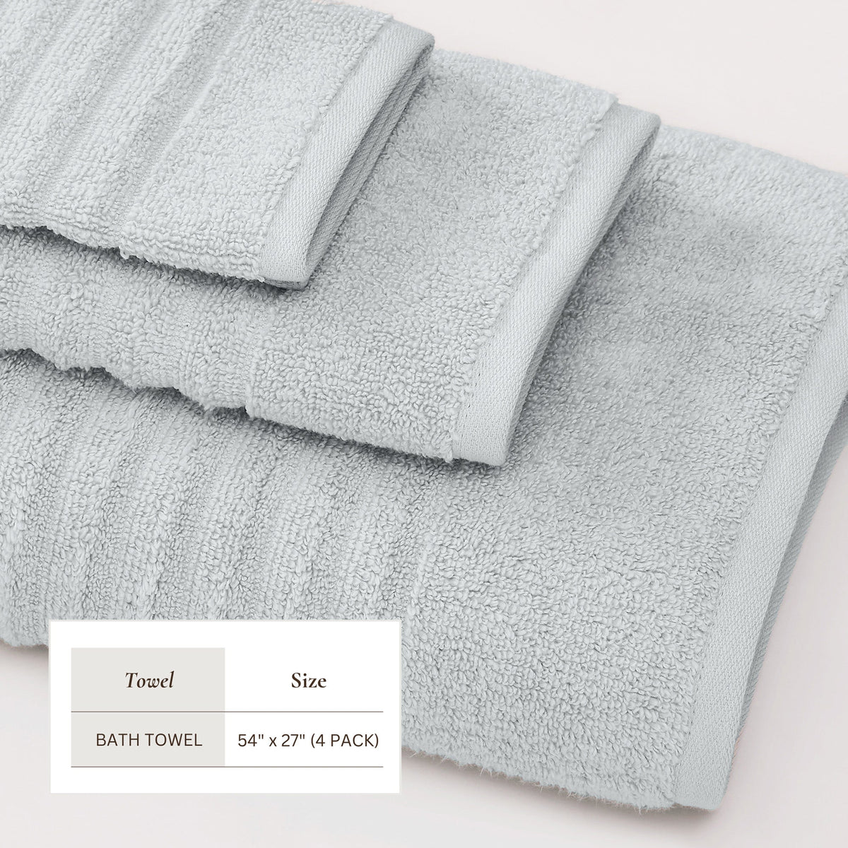 Karina Collection Luxury Combed Cotton Bath Towel Set