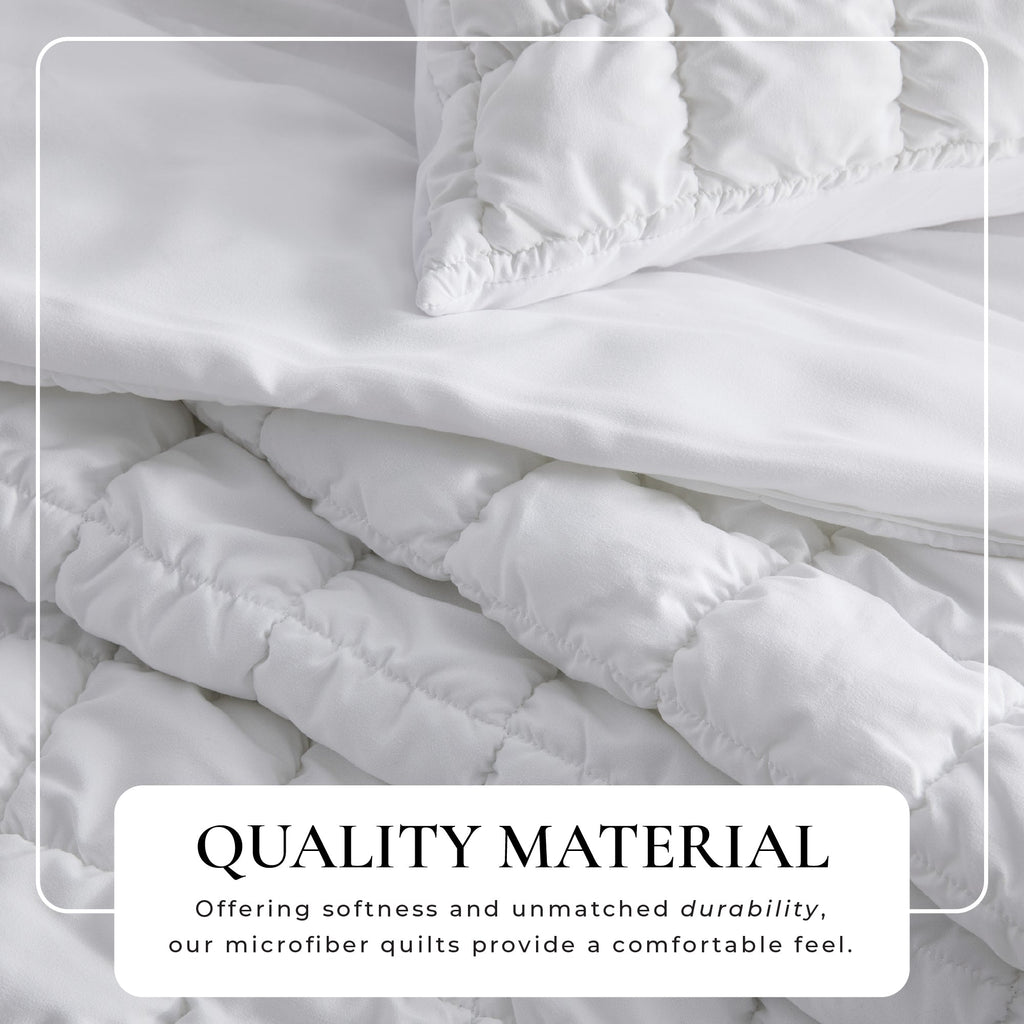 Marshmallow Texture Quilt Set - Marshmallow Collection