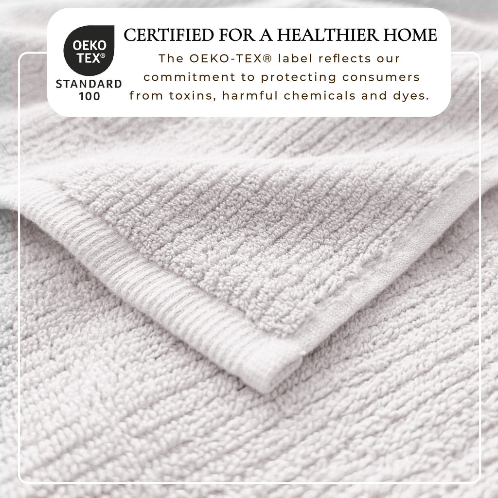 Georgiana Collection Turkish Cotton Ribbed 6-Piece Bath Towel Set
