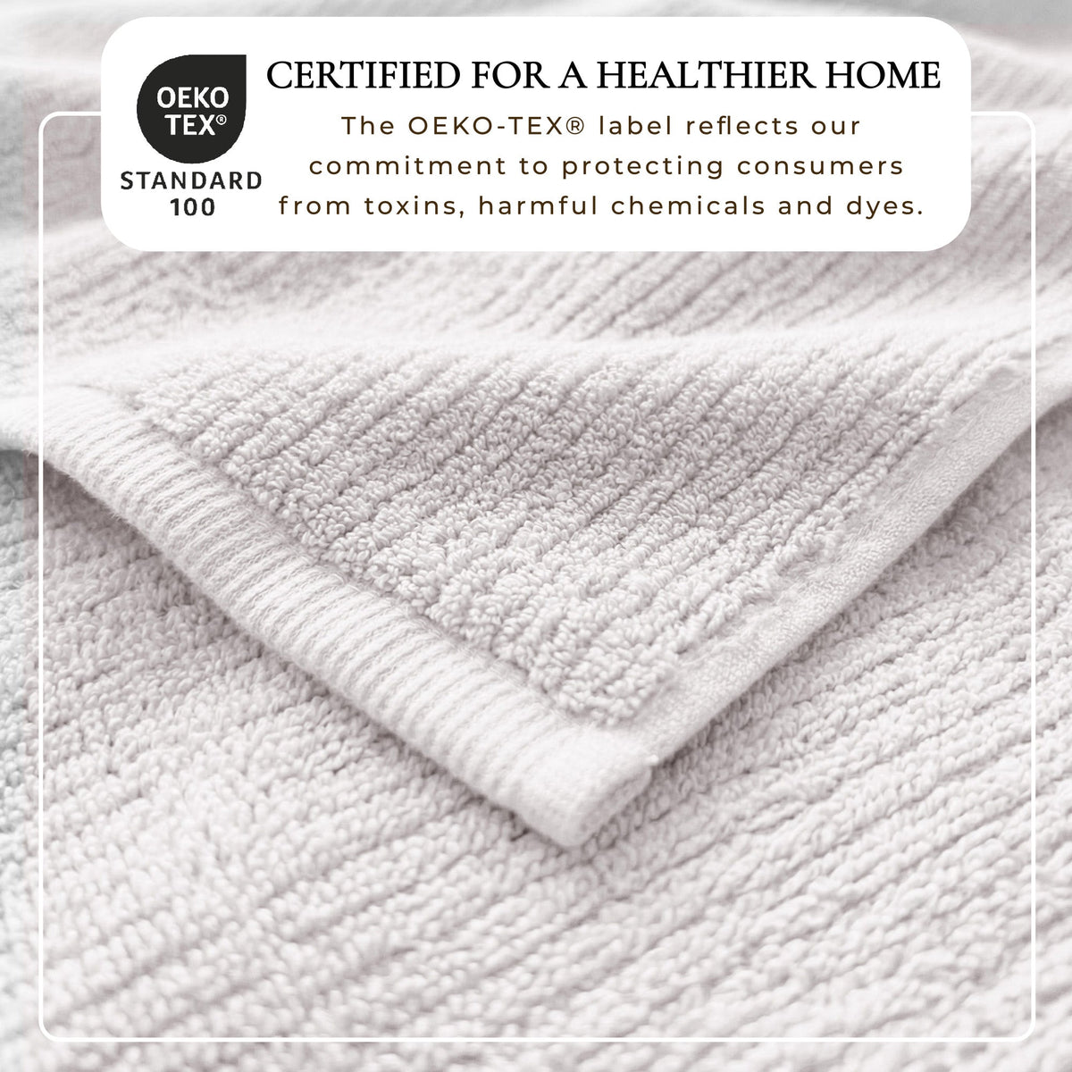 Georgiana Collection Turkish Cotton Ribbed 6-Piece Bath Towel Set