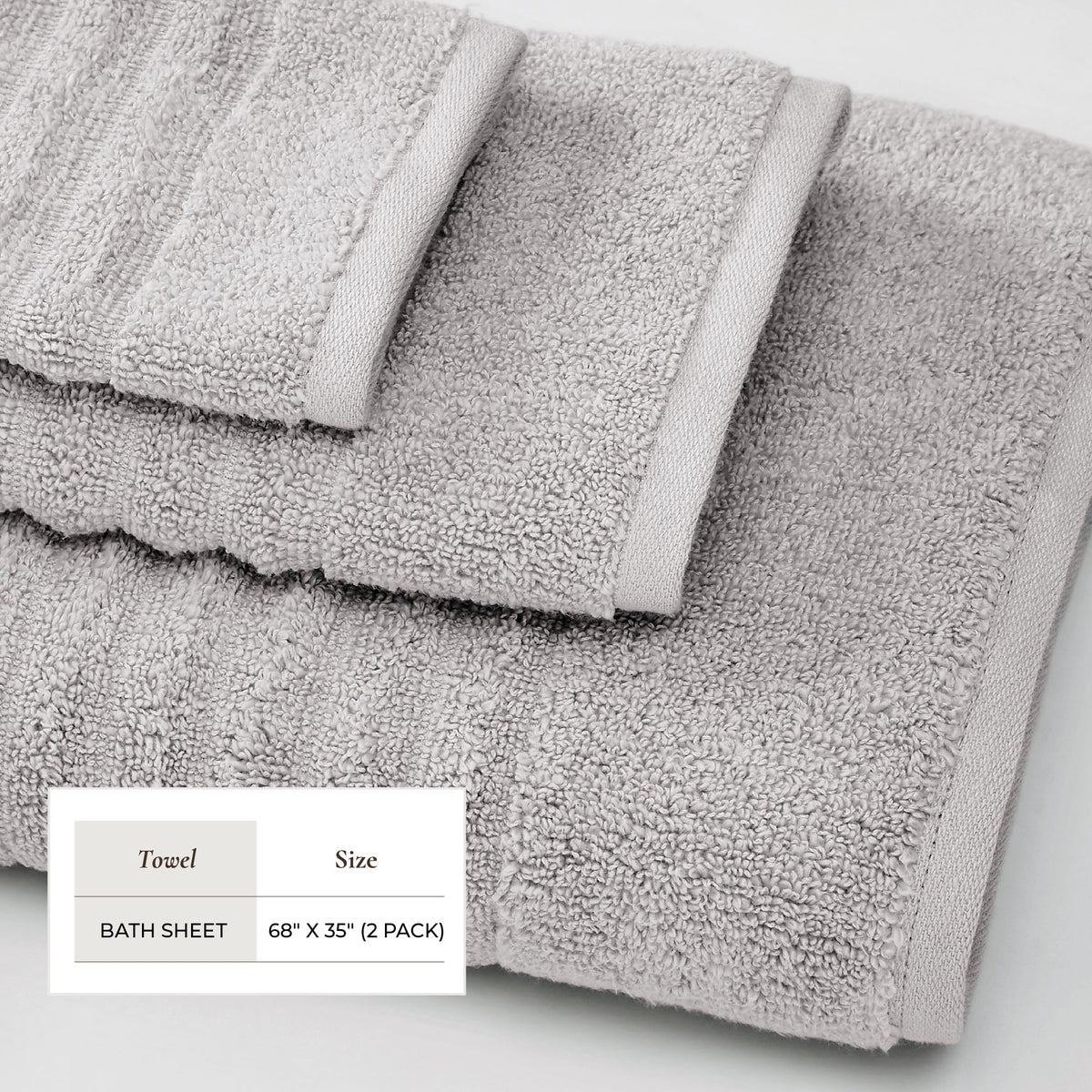 Karina Collection Luxury Combed Cotton Bath Towel Set