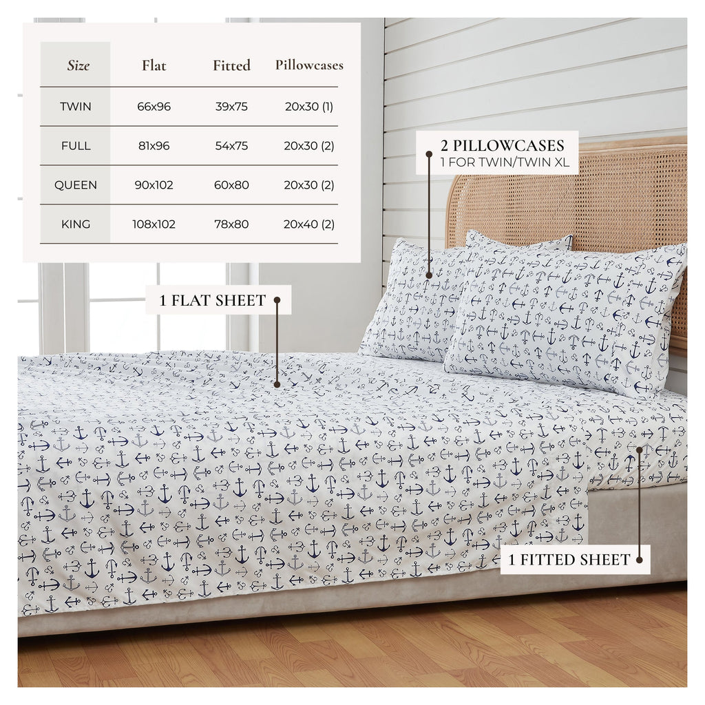 Newport Coastal Printed Sheet Set