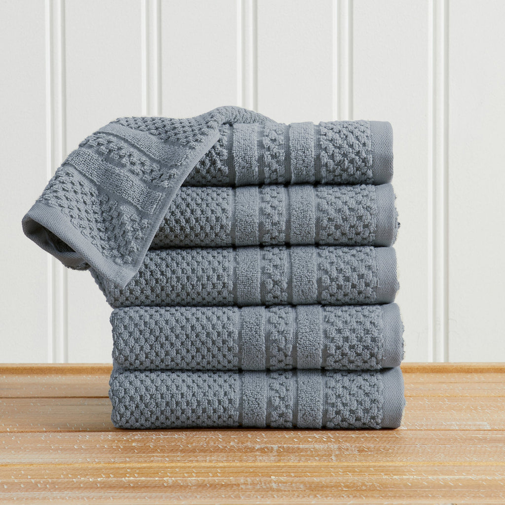 Giuliana Collection Checkered Jacquard Bath Towel Set