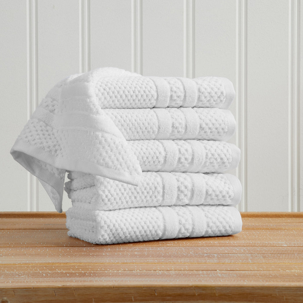 Giuliana Collection Checkered Jacquard Bath Towel Set
