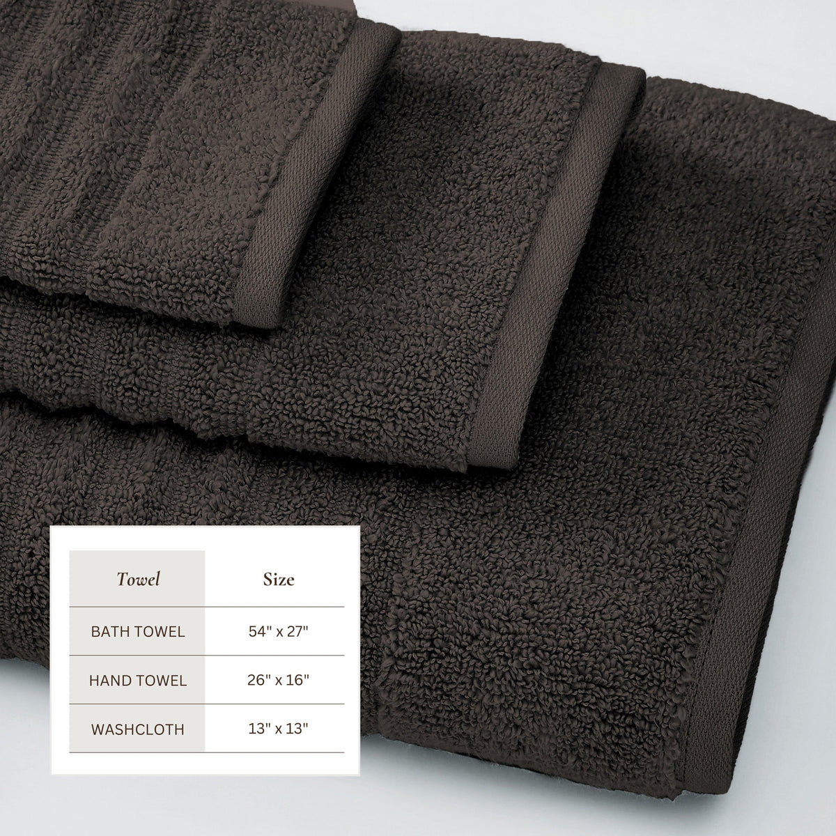 Karina Collection Luxury Combed Cotton Bath Towel Set