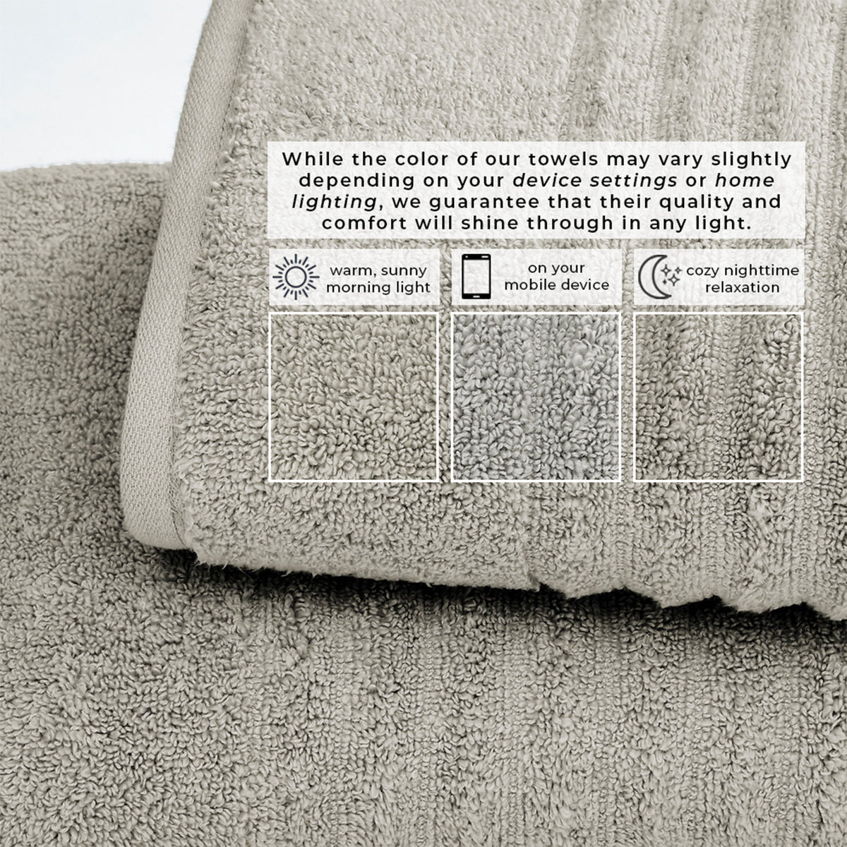Karina Collection Luxury Combed Cotton Bath Towel Set