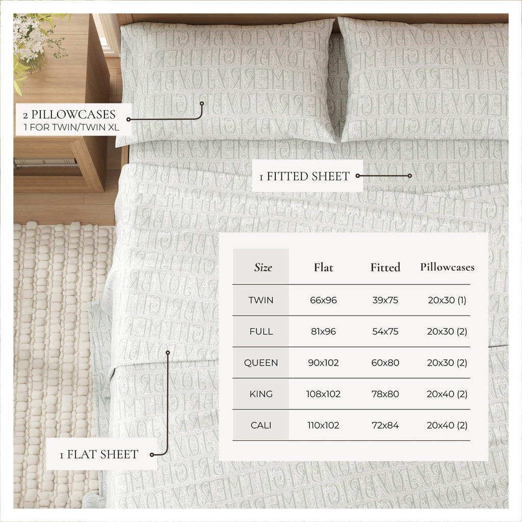 Turkish Cotton Flannel Sheet - Belle Collection