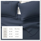 Alicia Solid Channel Stitch Quilt Set